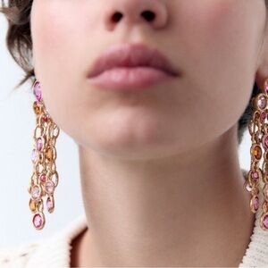 Multi-color Waterfall Earrings NET ✨✨🔥🔥💖